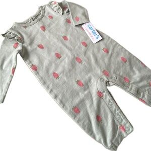 Carter's Baby Romper with Strawberry Print